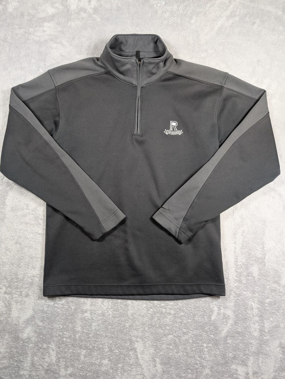 Nike Golf Sweater Mens Size Small Black The Reserve Logo Golf Casual Dri Fit